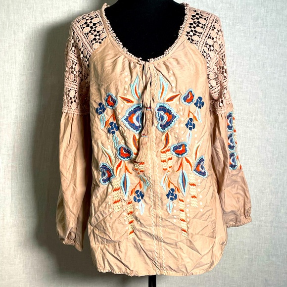 Sundance Womens Beautiful Silk Blend Top- Medium - Picture 1 of 8